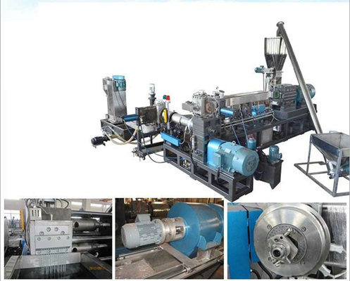 Two Stage Water-Ring PE Granulation Line With Force Feeder Film Plastic Recycling Machine