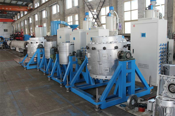 Automatic Plastic Extrusion Machine , Plastic Pipe Production Line
